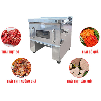 Máy thái thịt ABG HD-90 Công suất 850W, inox dày dặn, không oxy hóa, gỉ sét, motor lõi đồng nguyên chất bền bỉ