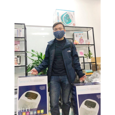 [Hàng Chính Hãng - BH 2 Năm]Bồn máy chậu ngâm chân massage cao cấp con lăn tự động Homedics FB-650, SereneLife SL12, SL17