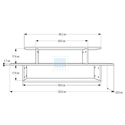 Kệ Gỗ Treo Tường Xếp Tầng Cách Điệu Thương Hiệu SIB Decor KT502
