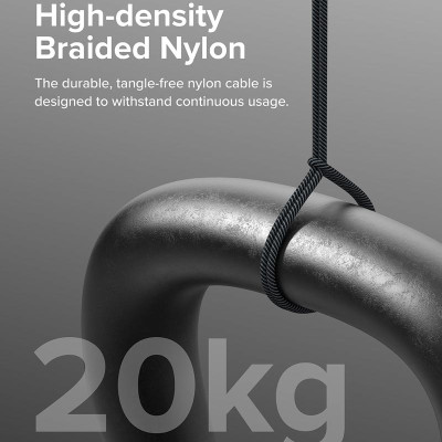 Cáp sạc nhanh đa năng cho điện thoại/tablet RINGKE 3-in-1 Fast Charging Multi Cable 1.2M - Hàng Chính Hãng