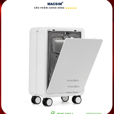 Vali cao cấp Macsim SMLV2306 cỡ 20 inch màu trắng, màu xanh, màu tím - Hàng loại 1
