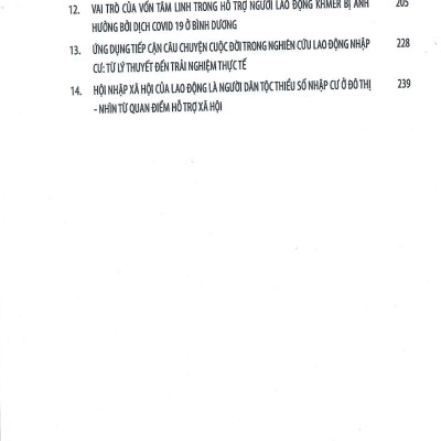 Đời Sống Lao Động Thiểu Số Nhập Cư Ở Đô Thị Góc Nhìn Từ Tiếp Cận Định Tính - Lê Anh Vũ