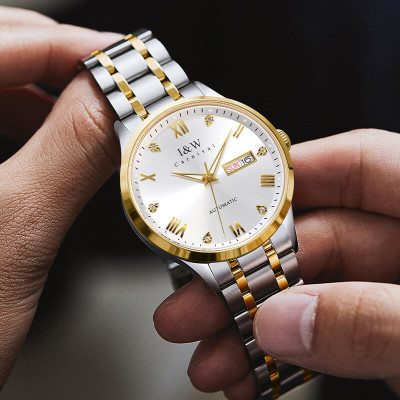 Đồng hồ nam chính hãng IW CARNIVAL IW679G-1 Kính sapphire ,chống xước ,Chống nước 30m ,Bảo hành 24 tháng,Máy cơ (Automatic),dây kim loại thép không gỉ 316L, thiết kế đơn giản dễ đeo