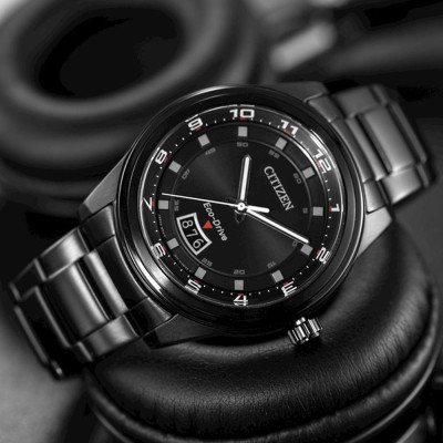 Đồng Hồ Nam Citizen Dây Thép Không Gỉ AW1284-51E - Mặt Đen