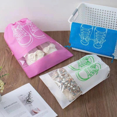 Túi Vải Đựng Giày Dép Dây Rút Chống Bẩn Du Lịch Size Lớn Với Họa Tiết Thiết Kế Đẹp Mắt