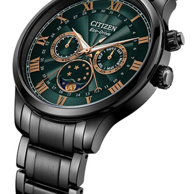 Đồng Hồ Nam Citizen Dây Kim Loại Máy Eco-Drive AP1055-87X - Mặt Xanh (Sapphire)