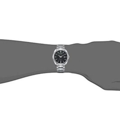 Đồng Hồ Nam Citizen Dây Thép Không Gỉ BI5100-58E - Mặt Đen