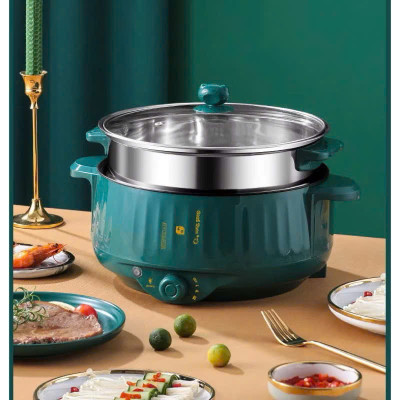 Nồi Lẩju Điện 2 Tầng Đa Năng Loại Xịn – Hấp, Xào, Nấu Mọi Món Ăn, ĐÈN TRANG TRÍ