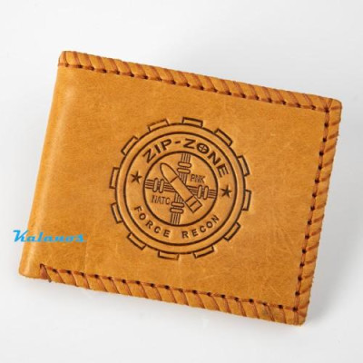 Ví nam/ Bóp ví nam da bò cao cấp Kalanos KBN270-Bo, Ví da nam dáng ngang màu vàng bò