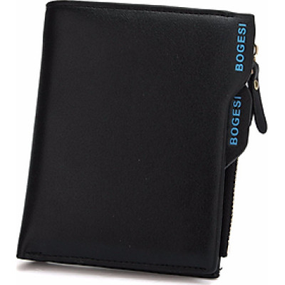 Bóp da nam BOGESI loại đứng BD153 - Màu đen