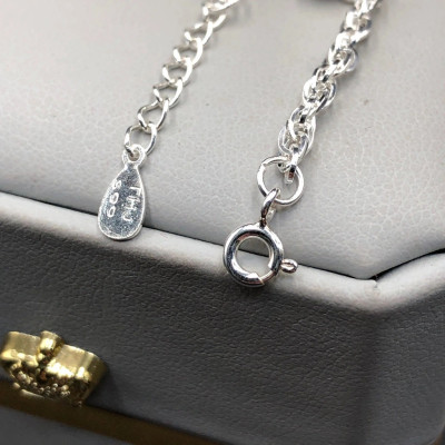 Vòng , Lắc Tay Chân Cho Bé Bạc Ta S99 Dây Xoắn Kép Mix Thỏ Dễ Thương BẠC HIỂU MINH LTE534