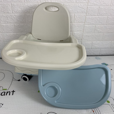 Ghế ăn dặm đa năng có đệm lưng, bánh xe full phụ kiện