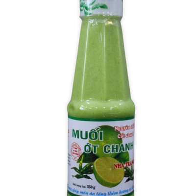 Muối Ớt Xanh Chai Lớn 250g (lốc 6 chai) Thương Hiệu Thiên Thiên Food - Đặc Sản Nha Trang Dùng Chấm Hải Sản