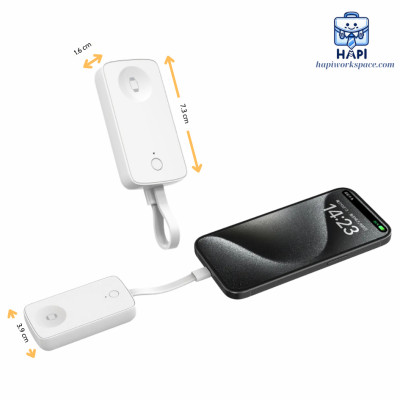 Sạc dự phòng không dây hàng chính hãng WiWU ARK 2-in-1 2000mAh Wi-M22: Sạc đồng hồ nhà "Táo", tai nghe, bàn phím, chuột