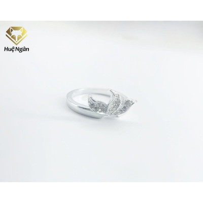 Nhẫn bạc Ý 925 Huệ Ngân - Nhẫn Chiếc Lá TẦM XUÂN S104