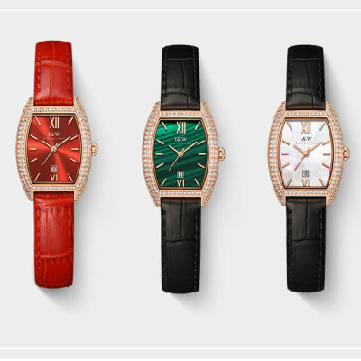 Đồng hồ nữ chính hãng IW Carnival IW537L-1 Kính chống xước ,Chống nước 30m ,Bảo hành 24 tháng,Máy pin Quartz,dây da đen xịn,thiết kế mặt chữ nhật đơn giản dễ đeo