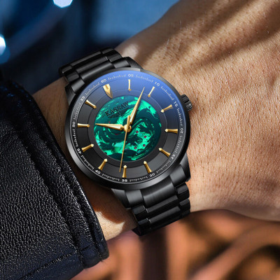 Đồng hồ nam chính hãng KASSAW FS4-1 Kính sapphire ,chống xước,Chống nước 50m,Bảo hành 24 tháng,Máy cơ (Automatic),Dây Kim loại Thép không gỉ 316L