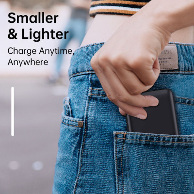 Pin dự phòng Choetech B654 dung lượng 10.000mAh 22.5W  tích hợp 2 cáp sạc Type C và L ( hàng chính hãng)