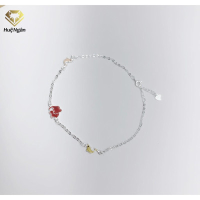 Lắc chân bạc Ý 925 Huệ Ngân-ELEPHANT and FISH RYBJ50030