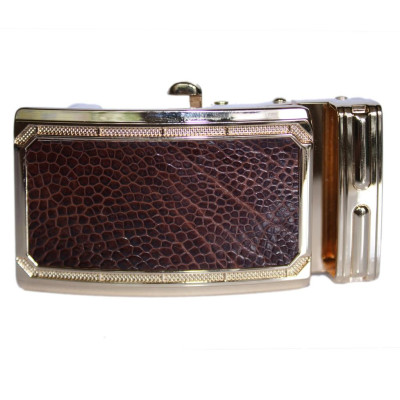 HP9416 - Đầu khóa da đà điểu Huy Hoàng 4 phân đầu vàng màu nâu đỏ