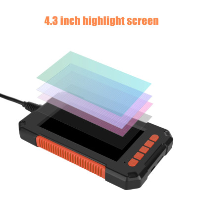 Camera Nội Soi Công Nghiệp Chống Nước P40 Chống Nước IP67 Với Màn Hình 4.3 Inch 1080P Camera 8 LED Đường Kính 8mm. P40 8mm Industrial Endoscope Camera 4.3