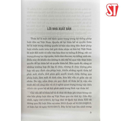 Sách - Điểm Mới Về Thừa Kế Trong Bộ Luật Dân Sự Năm 2015 Và Những Tình Huống Thực Tế - NXB Chính Trị Quốc Gia