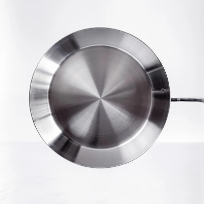 Chảo Cạn Inox 316 Cao Cấp Haatz 3 Lớp Liên Khối, Sử Dụng Mọi Loại Bếp, Hàng Chính Hãng Bảo Hành 5 Năm