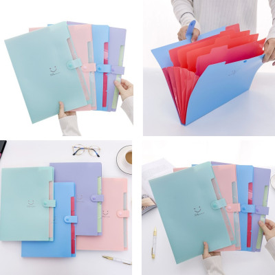 Túi Đựng Giấy , Tài Liệu A4 Hình Mặt Cười Dễ Thương - Chính Hãng GROFA