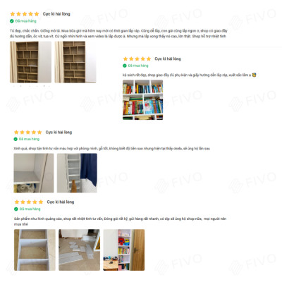 Kệ Sách Đứng Để Sàn Màu Trắng FIVO FB73, Gỗ MDF Chống Ẩm Cao Cấp Dày Dặn, Có Kèm Tấm Lưng Chắc Chắn, Dễ Dàng Lắp Ráp Và Vệ Sinh