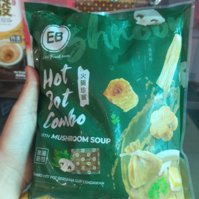 COMBO LẨU 5 TRONG 1 KÈM SÚP NẤM 600G EB MALAYSIA  