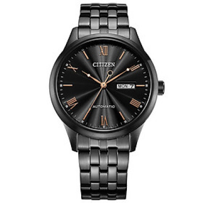 Đồng Hồ Nam Citizen Dây Thép Không Gỉ NH7505-84E - Mặt Đen (Sapphire)