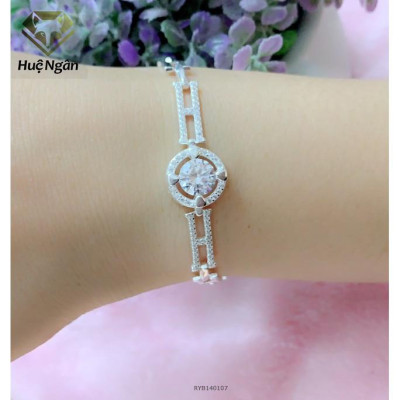 Lắc tay bạc 925 Huệ Ngân - Vòng tròn tình yêu RYB140107