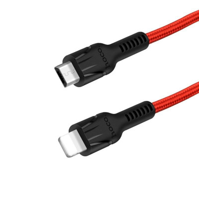 Cáp sạc 3 đầu HOCO U31 Dành cho điện thoại iPhone iP Huawei Samsung Oppo Realme - Hàng chính hãng