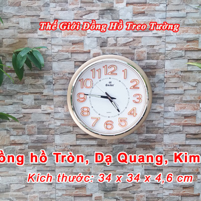 Đồng Hồ Cao Cấp KIM TRÔI EASTAR DẠ QUANG Tròn Cổ Điển - Máy Nhật Kim Trôi Êm ái, Không Gây Tiếng Động - Tặng Pin Maxell - BH 1 Năm