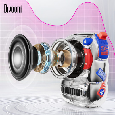 Loa Bluetooth Divoom Spark-Pop công suất 5W, thiết kế ấn tượng dung lượng pin 1000mAh - Hàng chính hãng