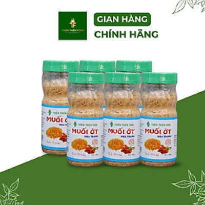 Combo 6 Hủ Muối Ớt Thiên Thiên Food 100g/hủ chấm trái cây, hải sản, đồ nướng siêu ngon