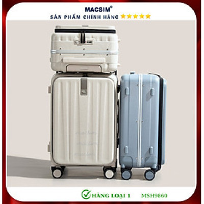 Vali cao cấp Macsim Hanke MSH9860 màu trắng 26 inch- Hàng loại 1