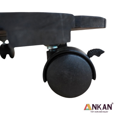 Combo 2 Kệ Để Chậu Cây Có Bánh Xe Tròn Gu Màu Đen Sang Trọng Đường Kính 30cm, Dùng Làm Đôn Chậu Cây Cảnh Tiêu Chuẩn Xuất Khẩu Châu Âu, Thương Hiệu ANKAN