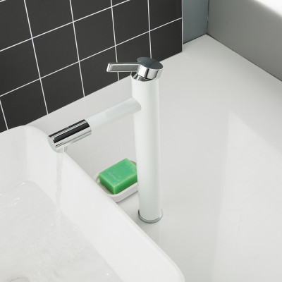 Vòi chậu lavabo nóng lạnh phủ sứ Frap F1052-15 - Hàng Chính Hãng LIÊN BANG NGA