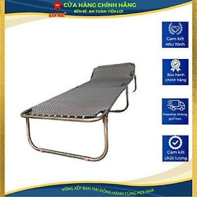 GIƯỜNG XẾP BAN MAI INOX 201 CAO CẤP (Giao màu ngẫu nhiên) 