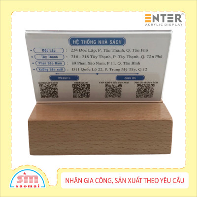Đế gỗ Enter FG-11 70x40x25mm
