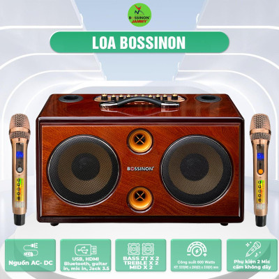Loa hát karaoke xách tay Bossinon N2290K- Hàng chính Hãng