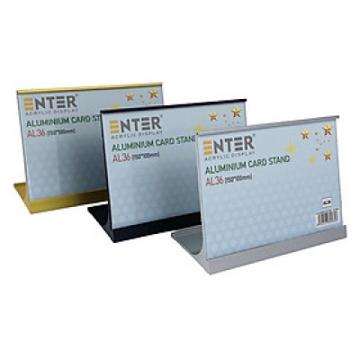 Bảng thông tin để bàn nhôm Enter AL36 150x100mm, Khung thông tin sản phẩm, Khung bảng giá, Kệ trưng bày để bàn