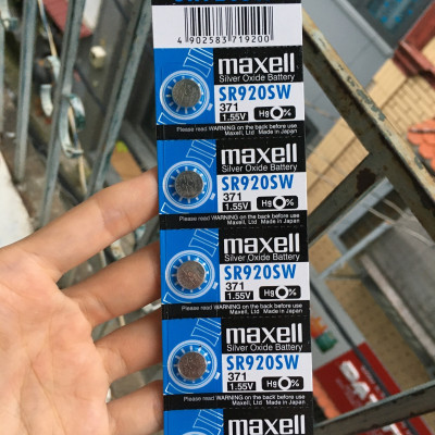 Pin Đồng hồ đeo tay Maxell SR920SW 1.55V 371 vỉ 5 viên