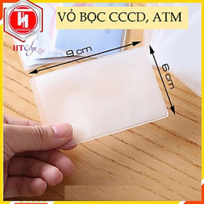 Combo 30 Túi Đựng Thẻ Căn Cước Công Dân, Thẻ ATM 1 Mặt Nhám, 1 Mặt Trong