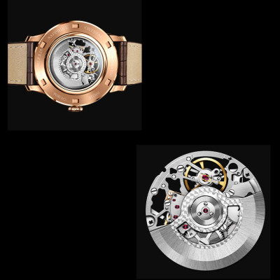 Đồng hồ nam Poniger P819-1 Chính hãng ,Kính sapphire nguyên khối ,chống xước,chống nước 50m,mặt trắng vỏ vàng hồngdây da nâu ( đen) xịn,vỏ máy thép không gỉ 316L,Đồng hồ cơ (Automatic) bảo hành 24 tháng, hàng mới 100%,thiết kế trẻ trung và sang trọng