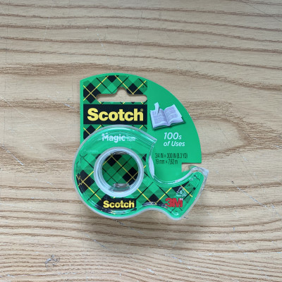 Băng dính đa năng 3M Scocth 105, Kích thước 19mm x 7,62m - Kèm máy cắt mini | Sản xuất tại Mỹ