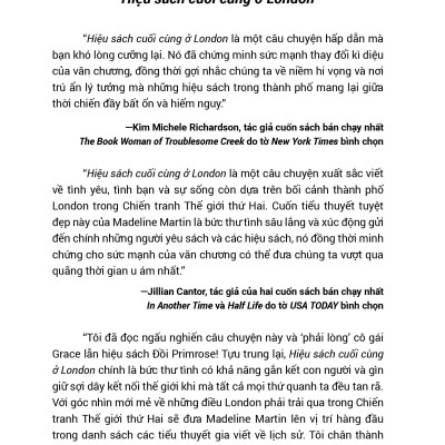 Hiệu Sách Cuối Cùng Ở London - Madeline Martin