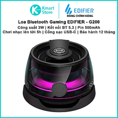 Loa Bluetooth Gaming Edifier G200 | Công Suất 3W | Kết nối Bluetooth V5.3 | Chơi nhạc lên tới 5H | Bảo hành 12 tháng - Hàng Chính Hãng