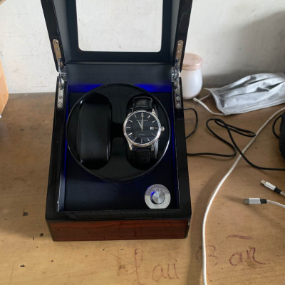 Hộp Đựng Đồng Hồ Cơ SAIKE SAIKE S777 Hộp 2 Xoay Có Đèn Led Và 4 Chế Độ Quay